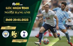 Fb88 soi kèo trận đấu Man City vs Tottenham