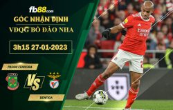 Fb88 soi kèo trận đấu Pacos Ferreira vs Benfica