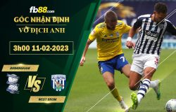 Fb88 soi kèo trận đấu Birmingham vs West Brom