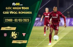 fb88-soi kèo CFR Cluj vs UTA Arad