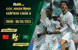 fb88-soi kèo U20 Trung Quốc vs U20 Saudi Arabia