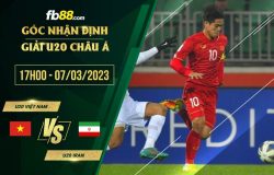 fb88-soi kèo U20 Việt Nam vs U20 Iran