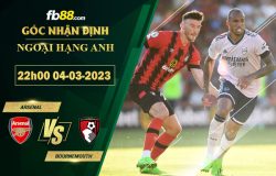 Fb88 soi kèo trận đấu Arsenal vs Bournemouth