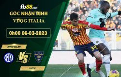 Fb88 soi kèo trận đấu Inter Milan vs Lecce