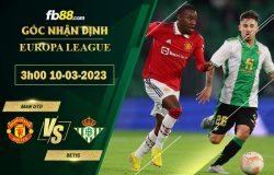 Fb88 soi kèo trận đấu Man Utd vs Betis