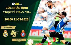 Fb88 soi kèo trận đấu Real Madrid vs Espanyol