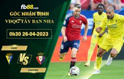 Fb88 soi kèo trận đấu Cadiz vs Osasuna