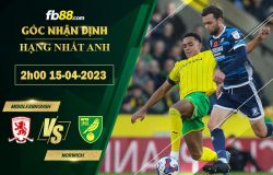 Fb88 soi kèo trận đấu Middlesbrough vs Norwich