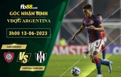 Fb88 soi kèo trận đấu San Lorenzo vs Central Cordoba