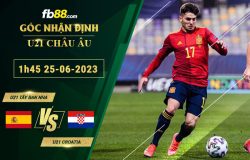 Fb88 soi kèo trận đấu U21 Tây Ban Nha vs U21 Croatia