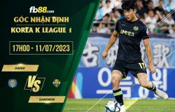 fb88-soi kèo Daegu vs Gangwon