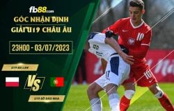 fb88-soi kèo U19 Ba Lan vs U19 Bo Dao Nha