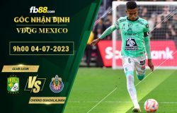 Fb88 soi kèo trận đấu Club Leon vs Chivas Guadalajara