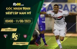 fb88-soi kèo Sao Paulo vs San Lorenzo