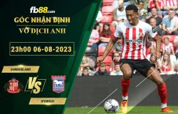 Fb88 soi kèo trận đấu Sunderland vs Ipswich