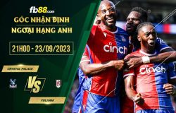 fb88-bảng kèo trận đấu Crystal Palace vs Fulham