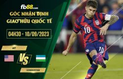 fb88-soi kèo Mỹ vs Uzbekistan