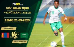 Fb88 soi kèo trận đấu U23 Mông Cổ vs U23 Saudi Arabia