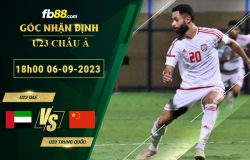 Fb88 soi kèo trận đấu U23 UAE vs U23 Trung Quốc