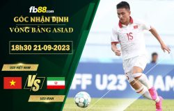 Fb88 soi kèo trận đấu U23 Việt Nam vs U23 Iran