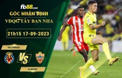 Fb88 soi kèo trận đấu Villarreal vs Almeria