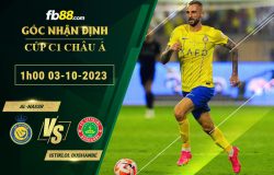 Fb88 soi kèo trận đấu Al-Nassr vs Istiklol Dushanbe