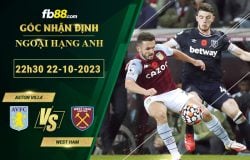 Fb88 soi kèo trận đấu Aston Villa vs West Ham