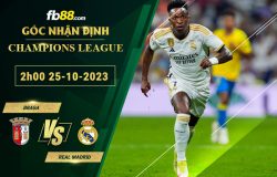 Fb88 soi kèo trận đấu Braga vs Real Madrid