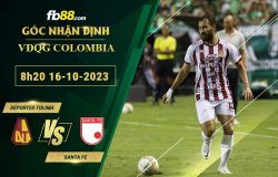 Fb88 soi kèo trận đấu Deportes Tolima vs Independiente Santa Fe