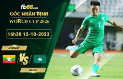 Fb88 soi kèo trận đấu Myanmar vs Macao