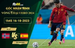 Fb88 soi kèo trận đấu Na Uy vs Tây Ban Nha
