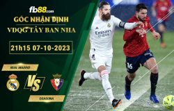 Fb88 soi kèo trận đấu Real Madrid vs Osasuna