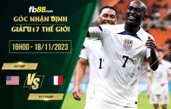 fb88-soi kèo U17 Mỹ vs U17 Pháp