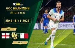 Fb88 soi kèo trận đấu Anh vs Malta