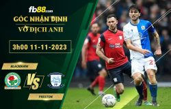 Fb88 soi kèo trận đấu Blackburn vs Preston