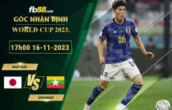 Fb88 soi kèo trận đấu Nhật Bản vs Myanmar