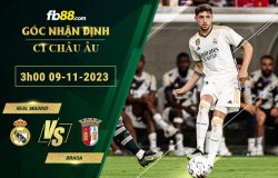 Fb88 soi kèo trận đấu Real Madrid vs Braga