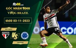 Fb88 soi kèo trận đấu Sao Paulo vs Cruzeiro