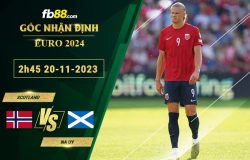 Fb88 soi kèo trận đấu Scotland vs Na Uy