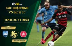 Fb88 soi kèo trận đấu Sydney FC vs Western Sydney