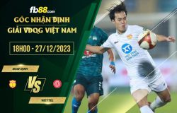 fb88-soi kèo Nam Định vs Viettel