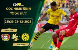 Fb88 soi kèo trận đấu Leverkusen vs Dortmund