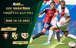 Fb88 soi kèo trận đấu Osasuna vs Vallecano