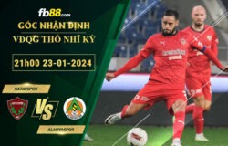 Fb88 soi kèo trận đấu Hatayspor vs Alanyaspor