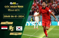 Fb88 soi kèo trận đấu Iraq vs Hàn Quốc