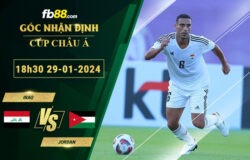 Fb88 soi kèo trận đấu Iraq vs Jordan