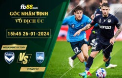 Fb88 soi kèo trận đấu Melbourne Victory vs Sydney FC