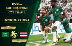 Fb88 soi kèo trận đấu Saudi Arabia vs Thái Lan