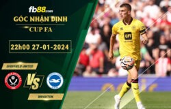 Fb88 soi kèo trận đấu Sheffield United vs Brighton