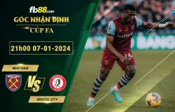 Fb88 soi kèo trận đấu West Ham vs Bristol City